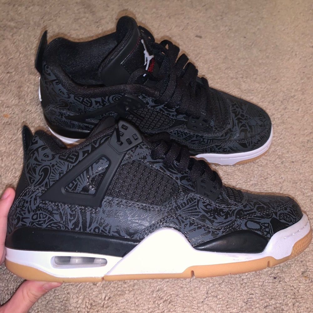 Jordan 4 Laser Black Gum